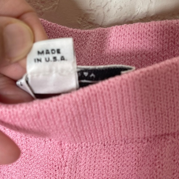 St. John Collection by Marie Gray Santana Knit Pants Size 10 Pink Wide Leg - Picture 8 of 12